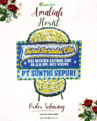 Papan Bunga Duka di Malangsari