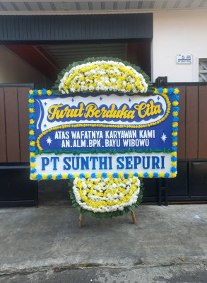 Papan Bunga Duka di Malangsari